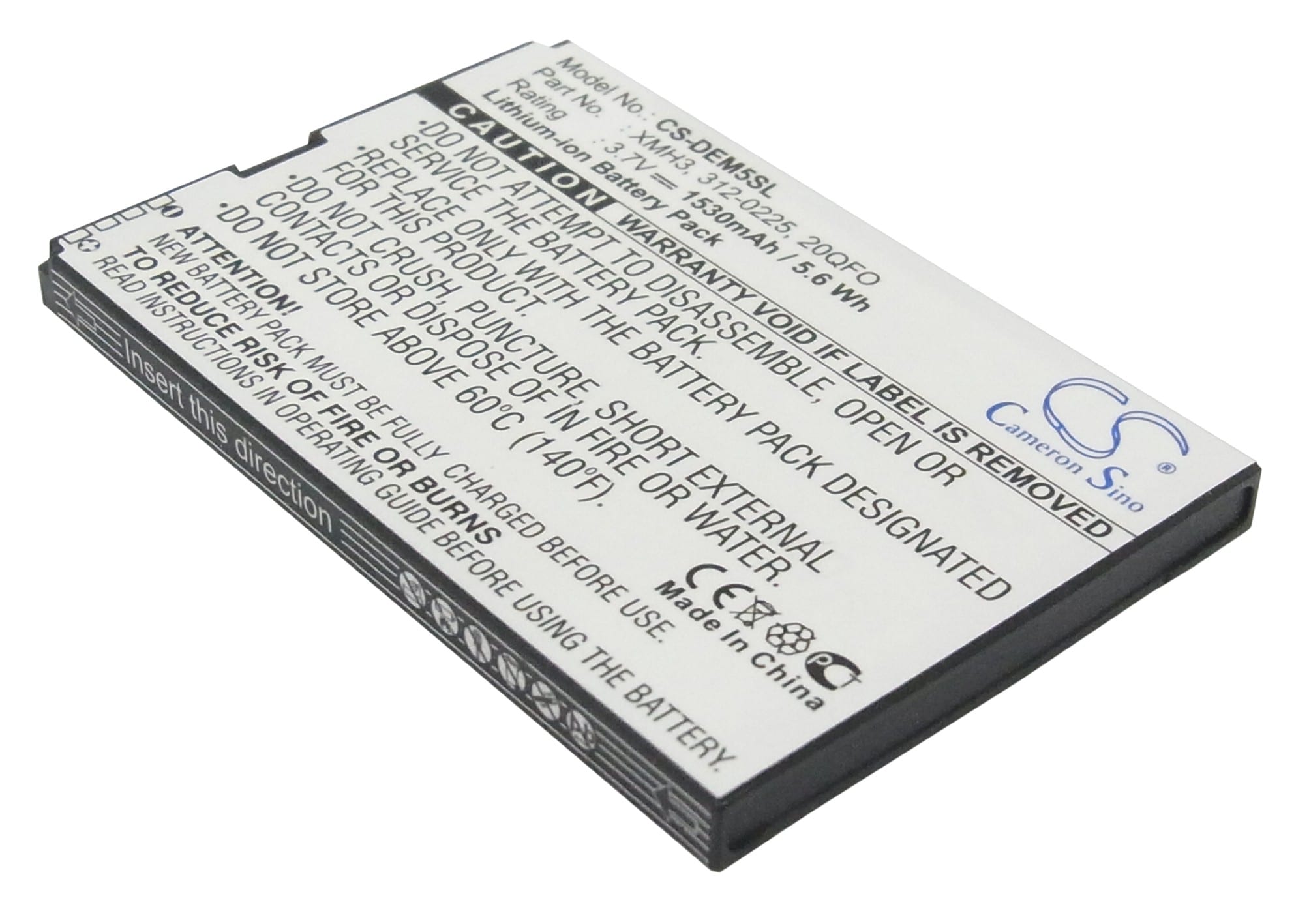 Batteri til mobiltelefon, smartphone til Dell Mini 5, Streak, Streak US m.fl.