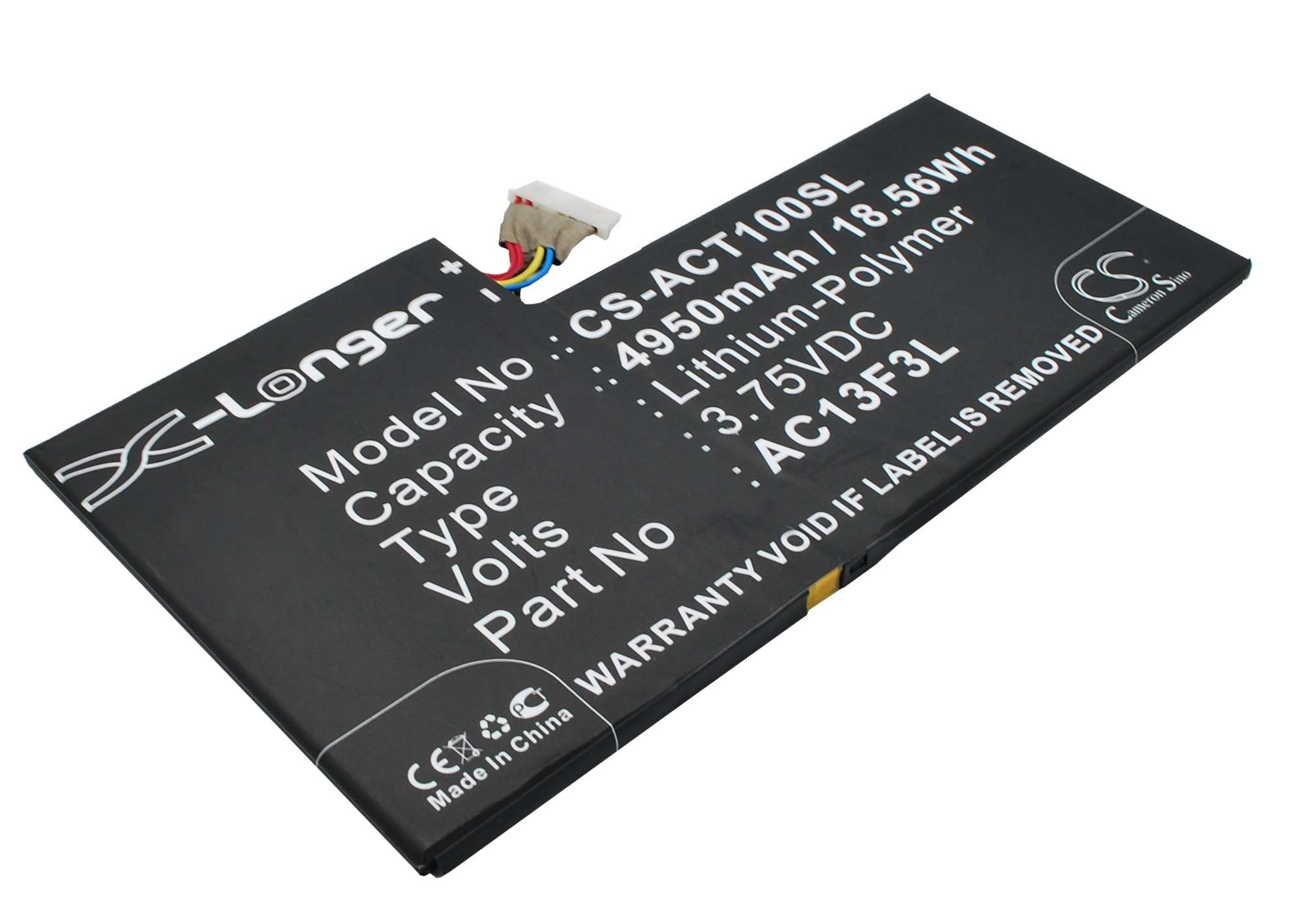 Batteri til tablet til Acer Iconia Tab A1, Iconia Tab A1-810, A1-A810 m.fl.