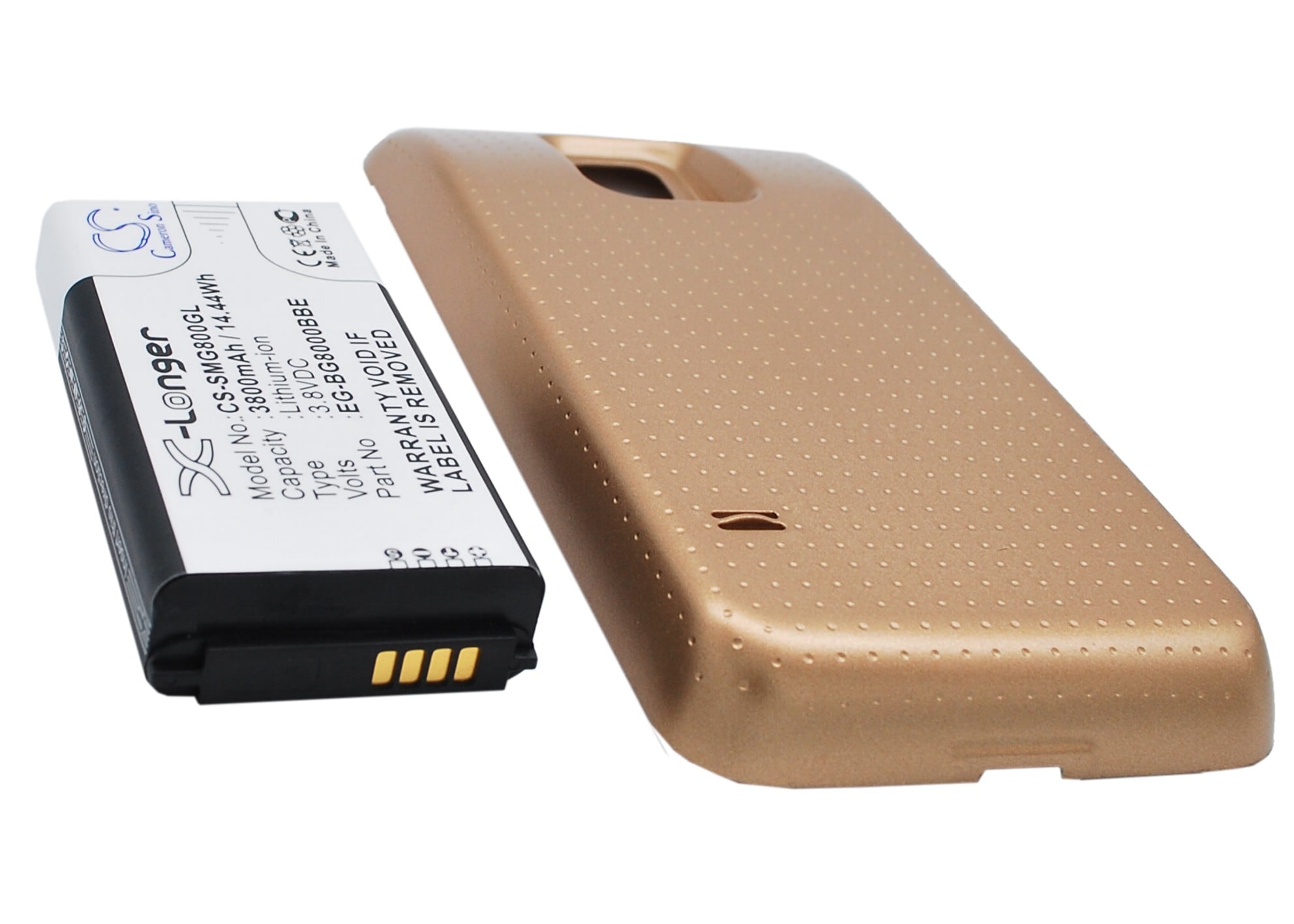 Batteri til mobiltelefon, smartphone til Samsung Galaxy S5 Mini, SM-G800A, SM-G800F m.fl.
