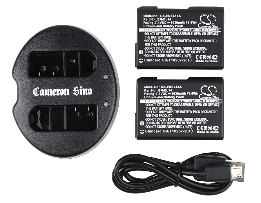 Batteri til kosmetikspejl til Nikon Coolpix P7000, Coolpix P7100, Coolpix P7700 m.fl.