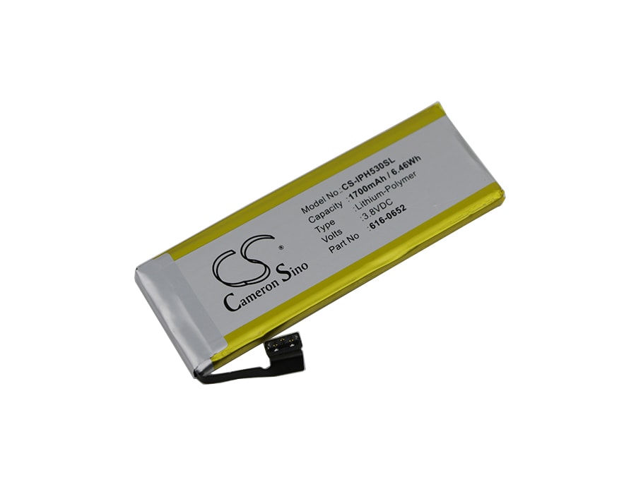 Batteri til kosmetikspejl til Apple iPhone 5s, iPhone 5C, iPhone Light 32 GB m.fl.