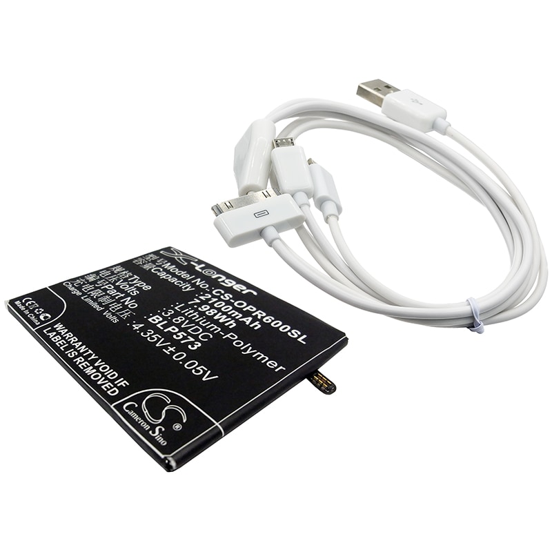 Batteri til kosmetikspejl til Oppo N5117, N1 Mini, R6007 m.fl.