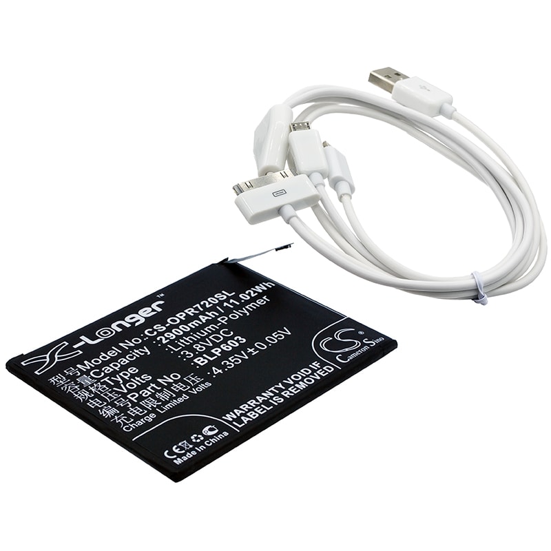 Batteri til kosmetikspejl til Oppo R7S, R7ST, R7SM