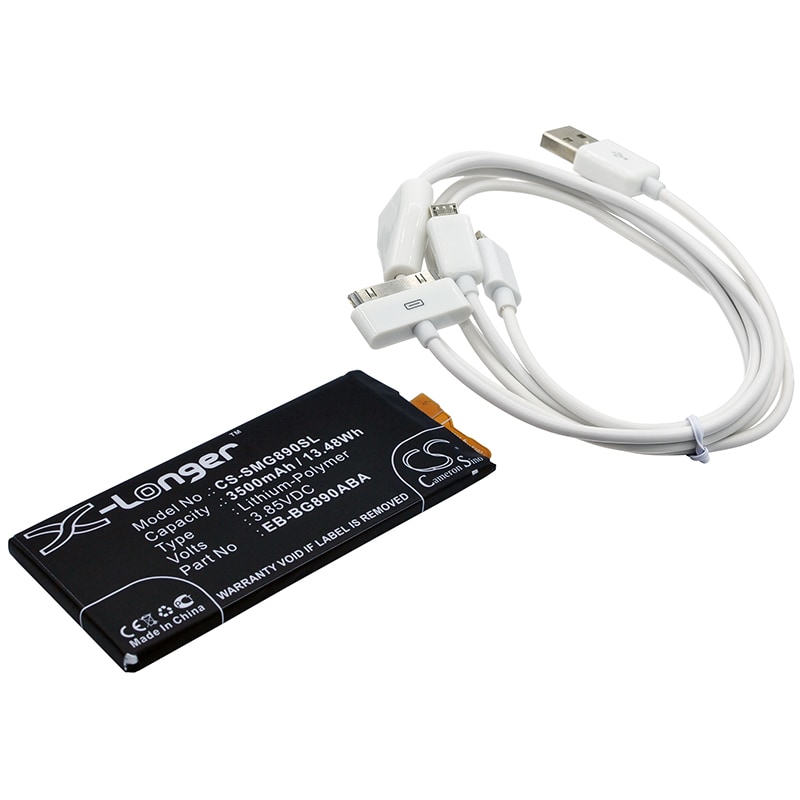 Batteri til mobiltelefon, smartphone til Samsung Galaxy S6 Active, Galaxy S6 Active LTE-A m.fl.