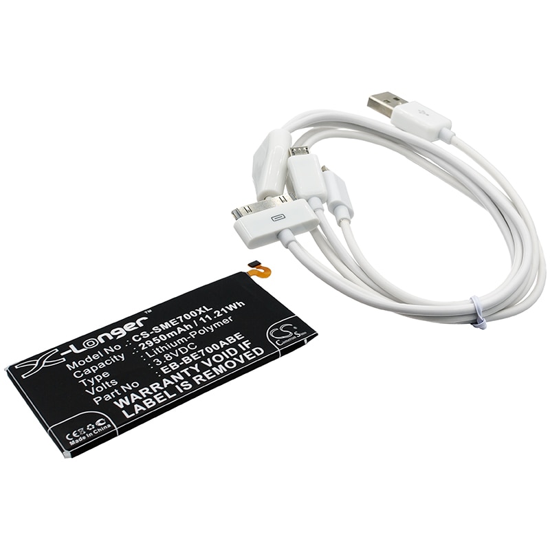 Batteri til kosmetikspejl til Samsung Galaxy E7, SM-E700M, SM-E700F m.fl.