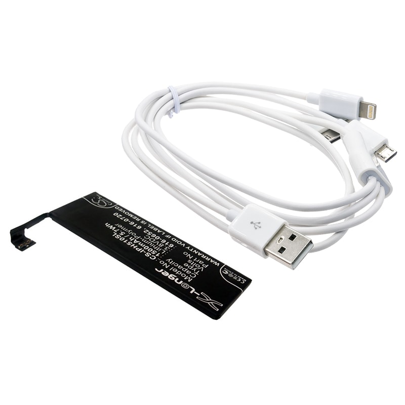 Batteri til kosmetikspejl til Apple iPhone 5s, A1234, A1528 m.fl.