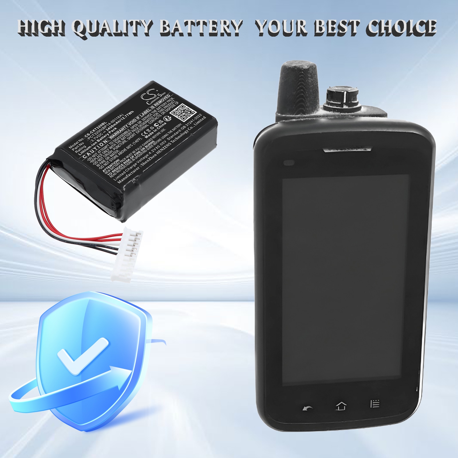 Batteri til stregkodescanner til C-One PCT3200 Rugged