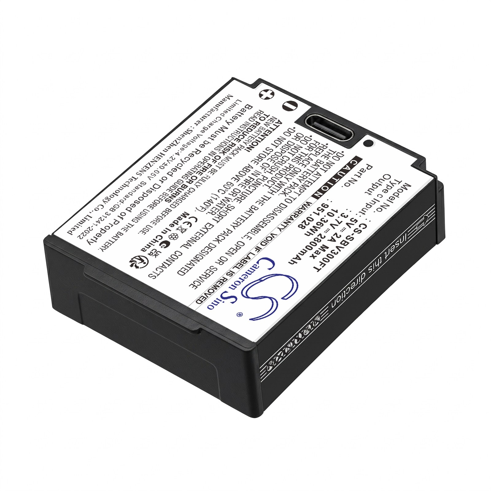 Batteri til lommelygte til Suprabeam V3 Pro, V4 Pro