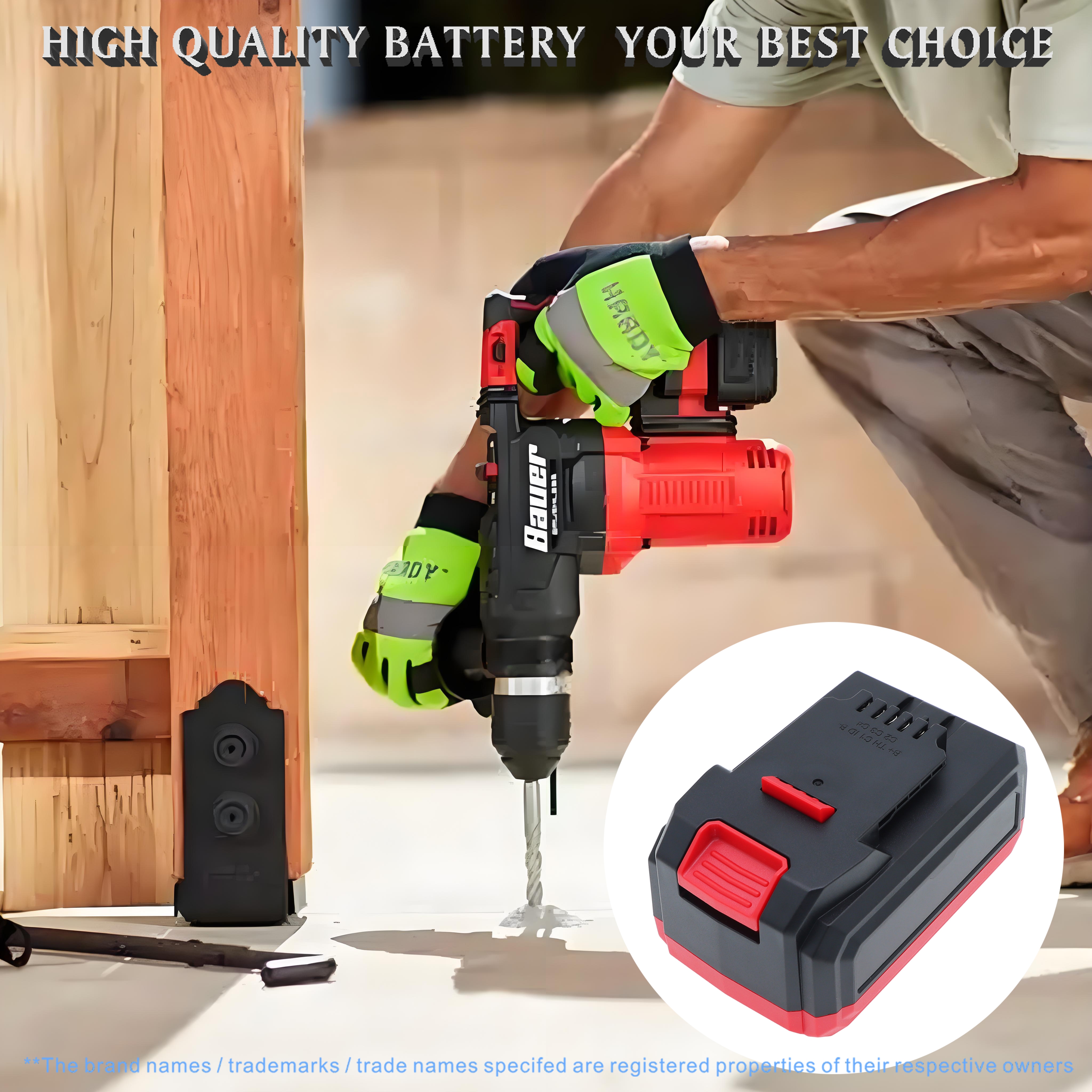 Batteri til elværktøj til Bauer 20V børsteløst batteridrevet, 20V børsteløst batteridrevet m.fl.