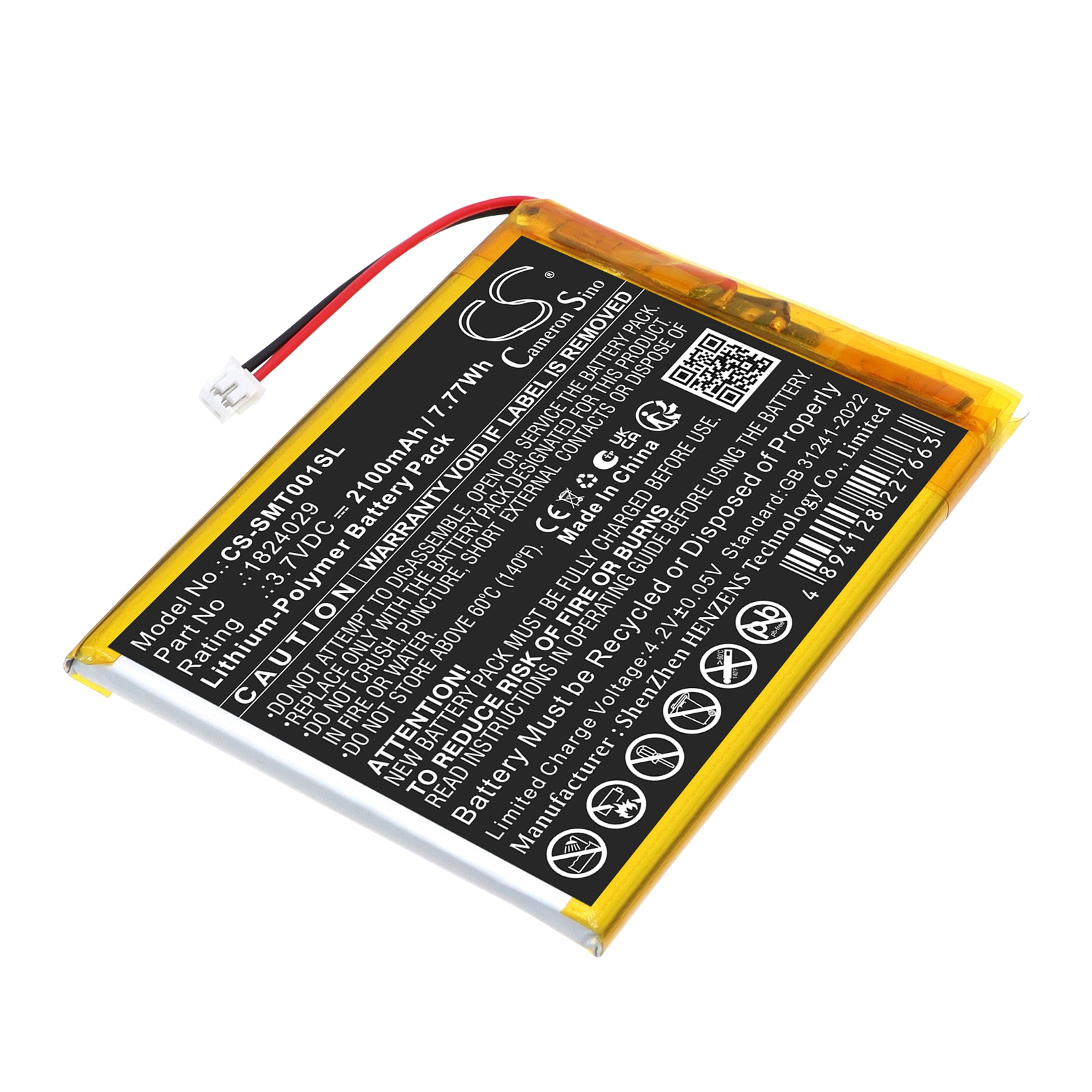 Batteri til Smart Home fra Somfy 1824029, TaHoma Pad io, Tahomi Pad io