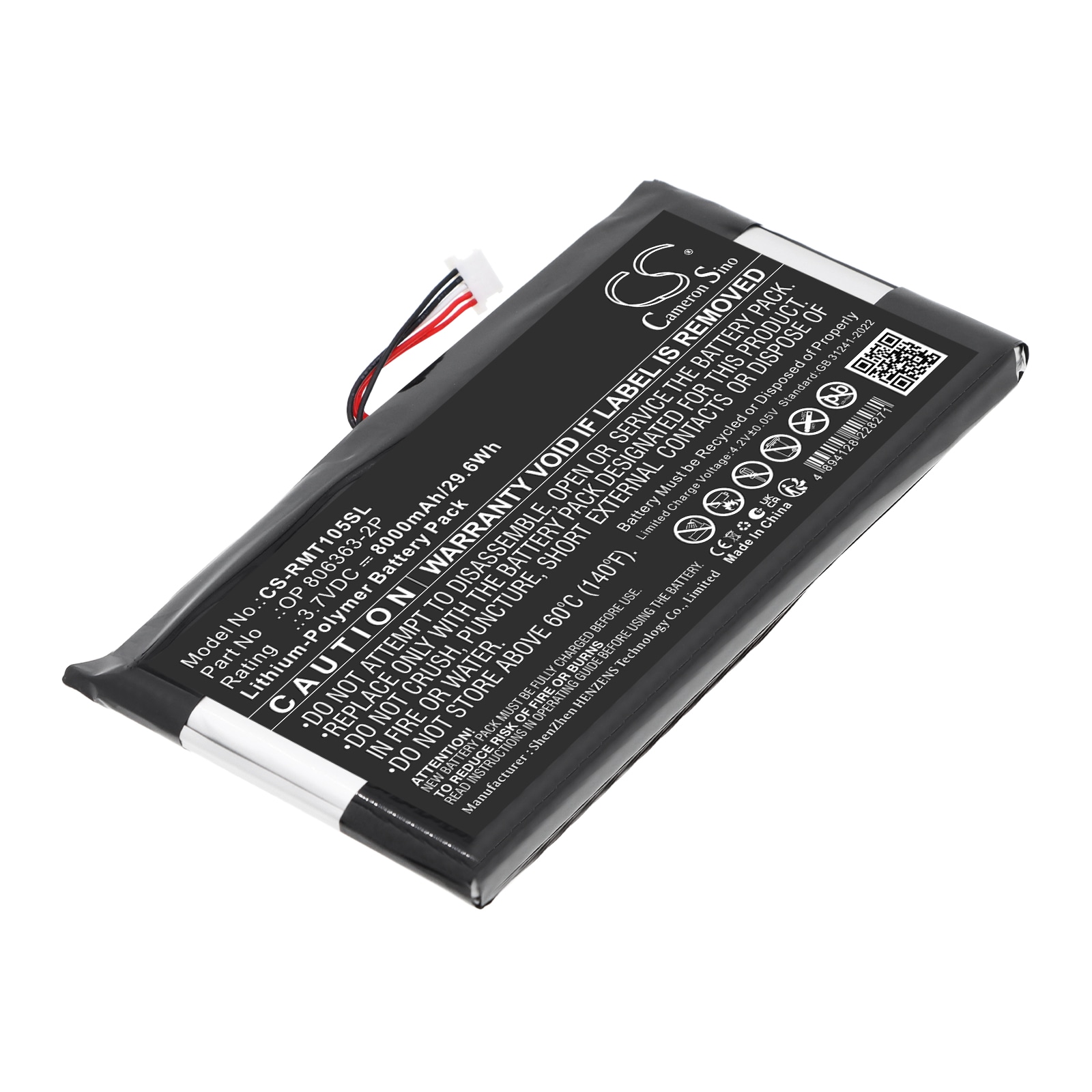 Batteri til navigationssystem, GPS til RAND McNally TND-1050