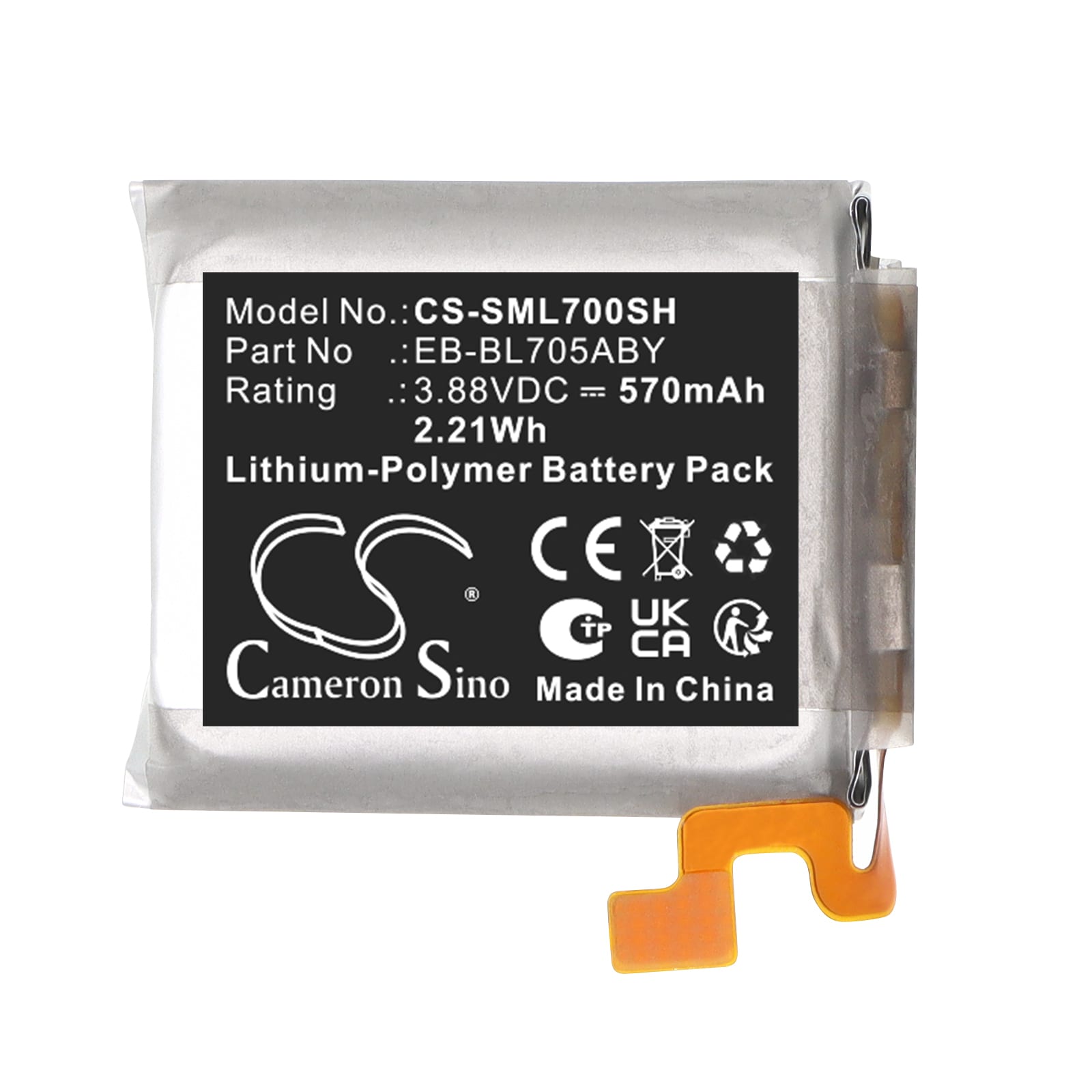 Batteri til Smartur til Samsung Galaxy Watch 7 Ultra 47 mm, SM-L705F m.fl.