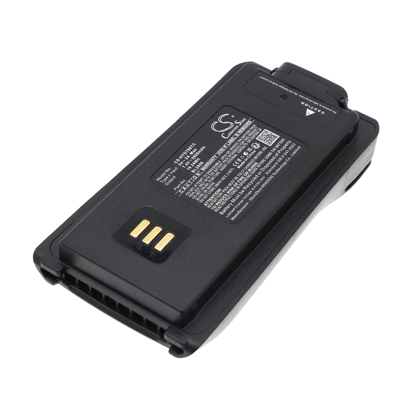 Batteri til tovejsradio til HYT DMR PD-702, DMR PD-782, PD70X m.fl.