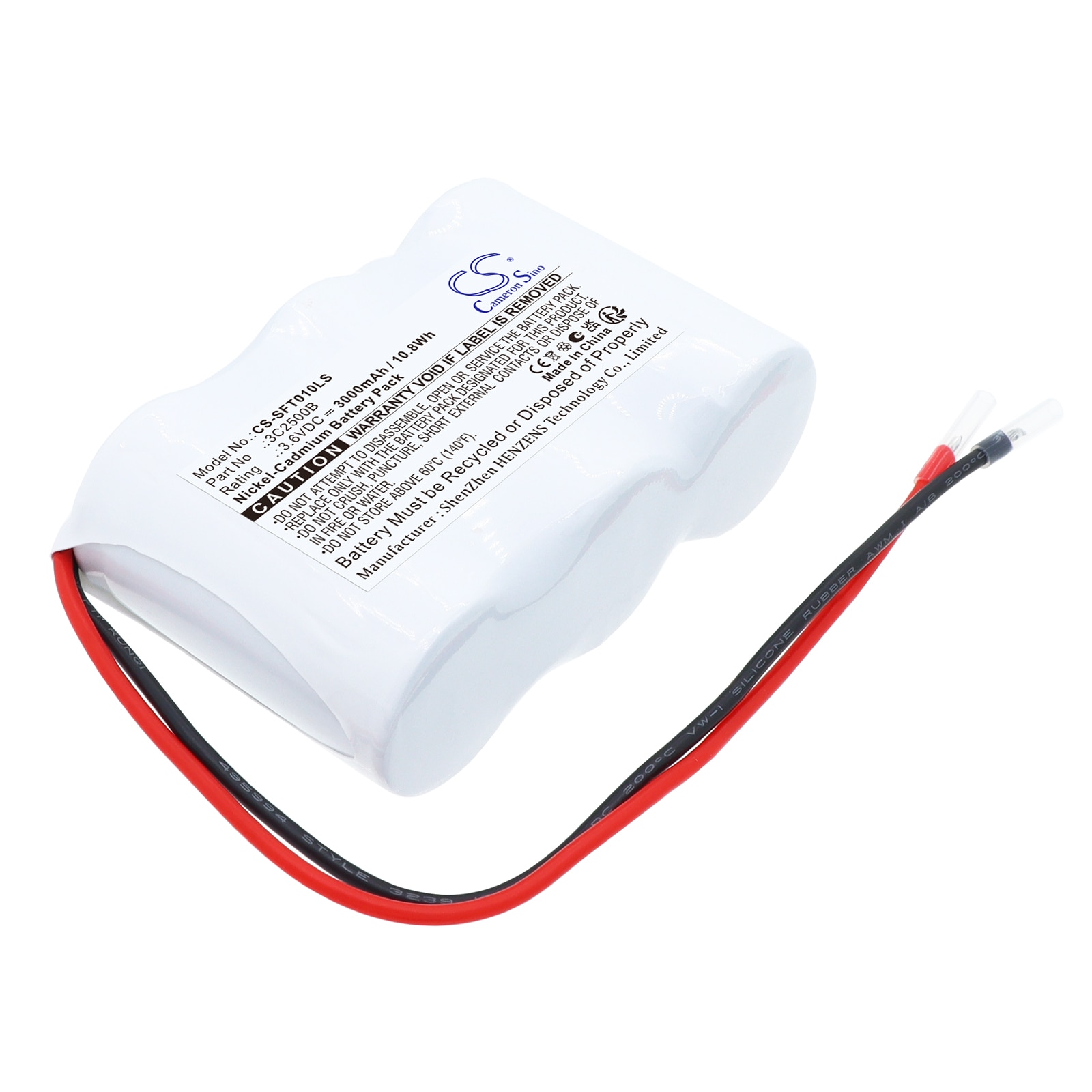 Batteri til nødbelysning til Van Lien 400202, 1190010V, VTC3H1