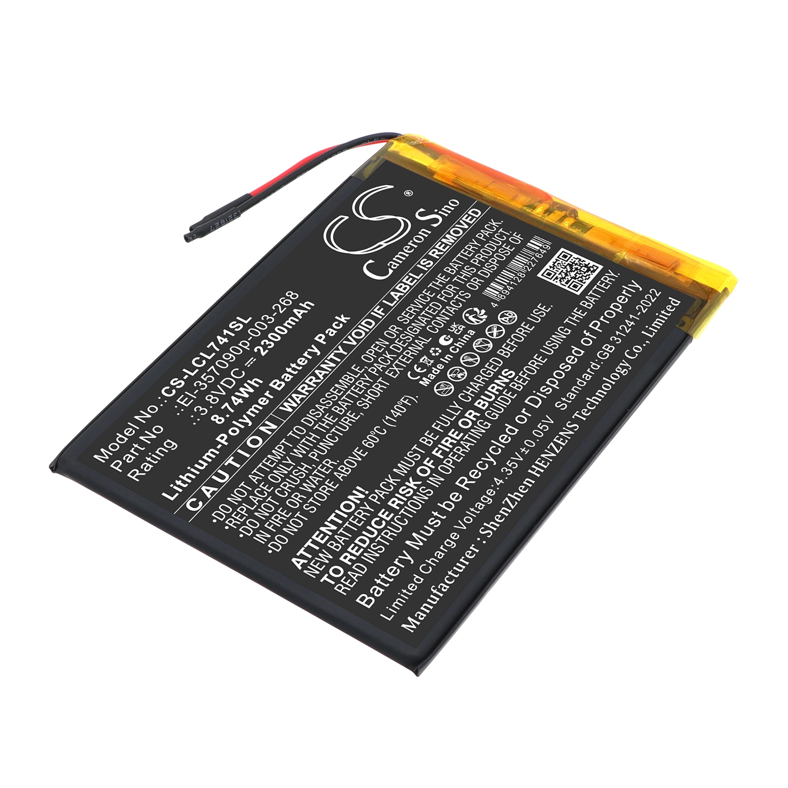 Batteri til tablet til Logicom L-ement Tab 741
