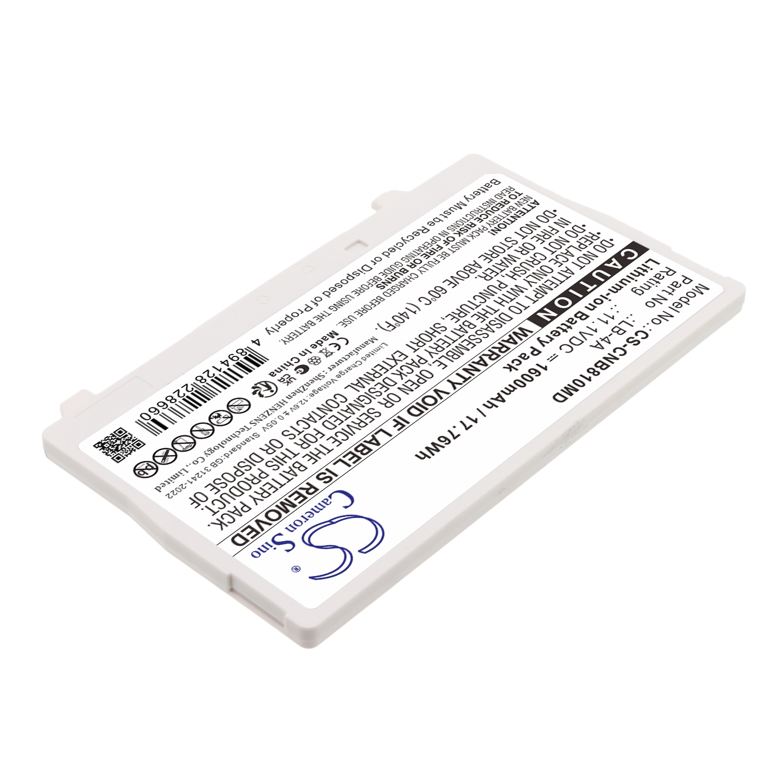 Batteri til medicinsk udstyr til Canon AX-C4343W, CXDI-410C Wireless, CXDI-810C Wireless m.fl.