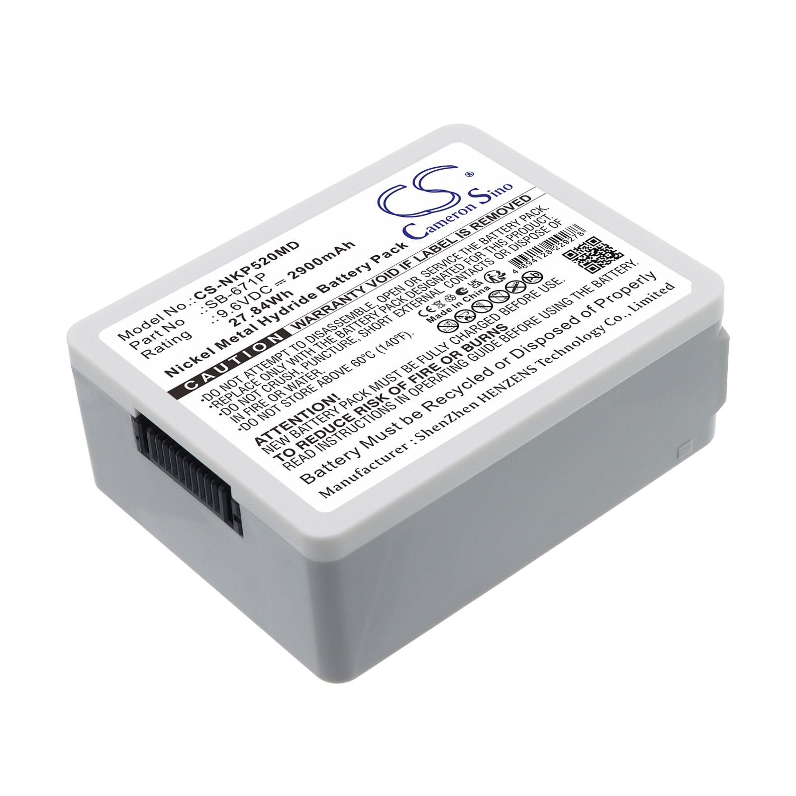 Batteri til medicinsk udstyr fra Nihon Kohden: BSM1700, BSM-3000, BSM3000 m.fl.