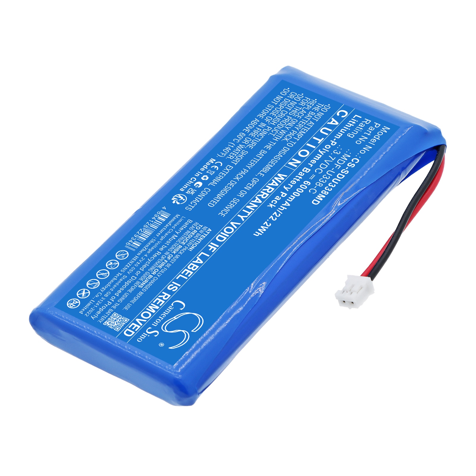 Batteri til medicinsk udstyr til Sanyo MDF-U338-C