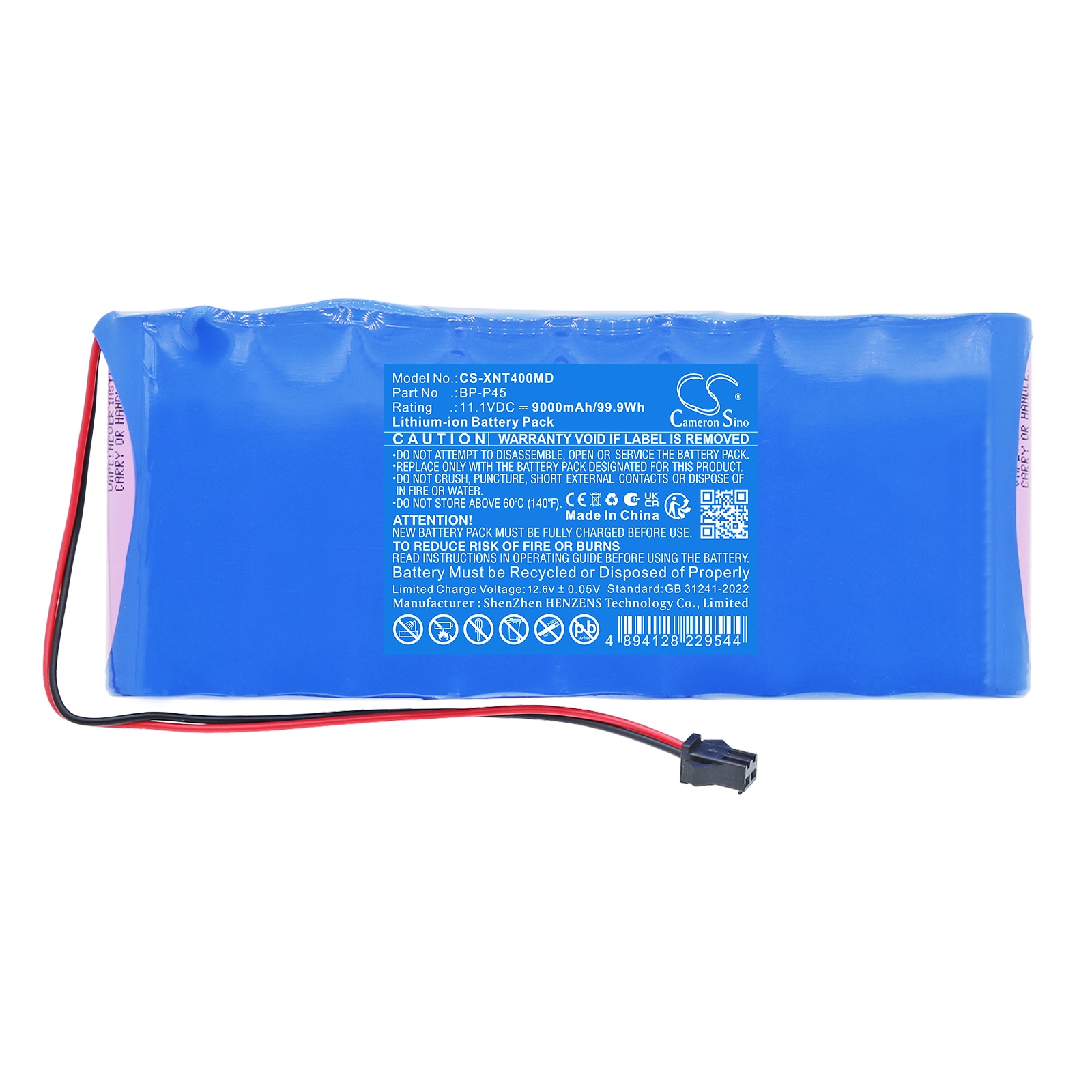 Batteri til Oxivent Oxi4 Plus-ventilator til medicinsk brug