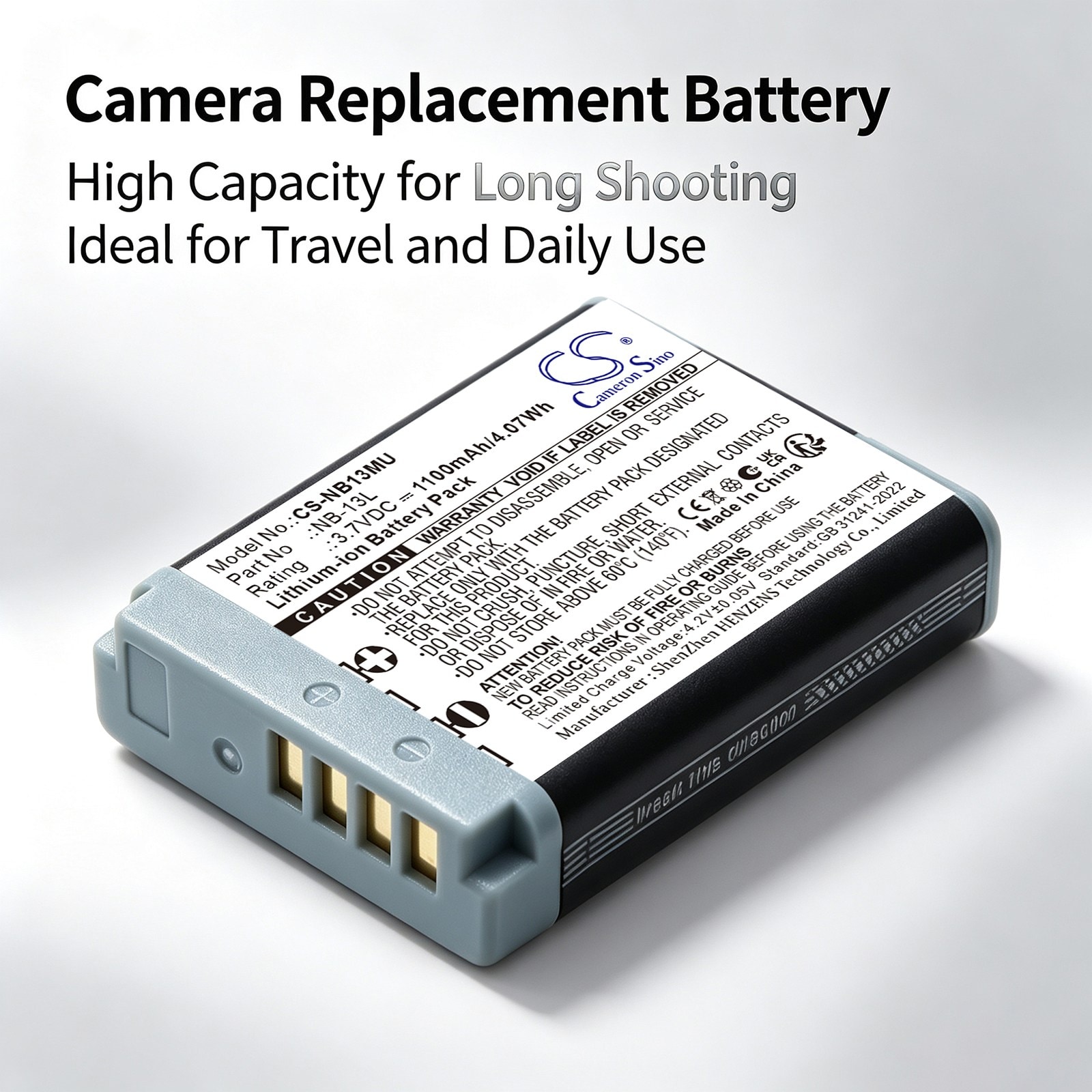 Batteri til kameraer som Canon PowerShot G1 X Mark III, PowerShot G5X, PowerShot G5 X m.fl.