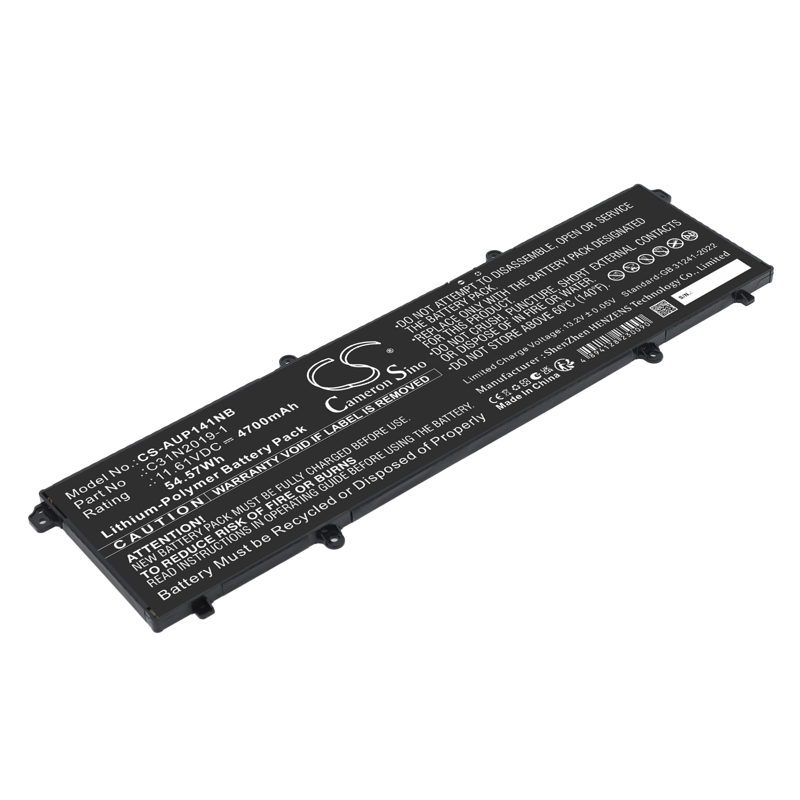 Batteri til bærbar computer, laptop til Asus K3400P, K3400PA, K3400PH m.fl.