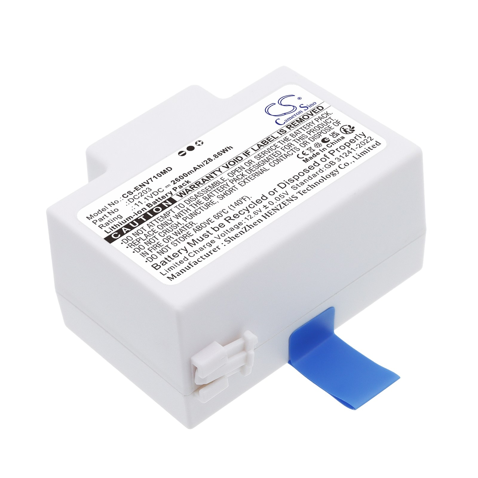 Batteri til medicinsk udstyr til ENMIND EN-V7