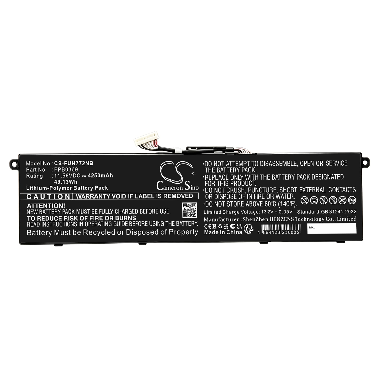 Batteri til bærbar computer, laptop til Fujitsu FMVA50G2B, FMVA50G2L, FMVA50G2S m.fl.