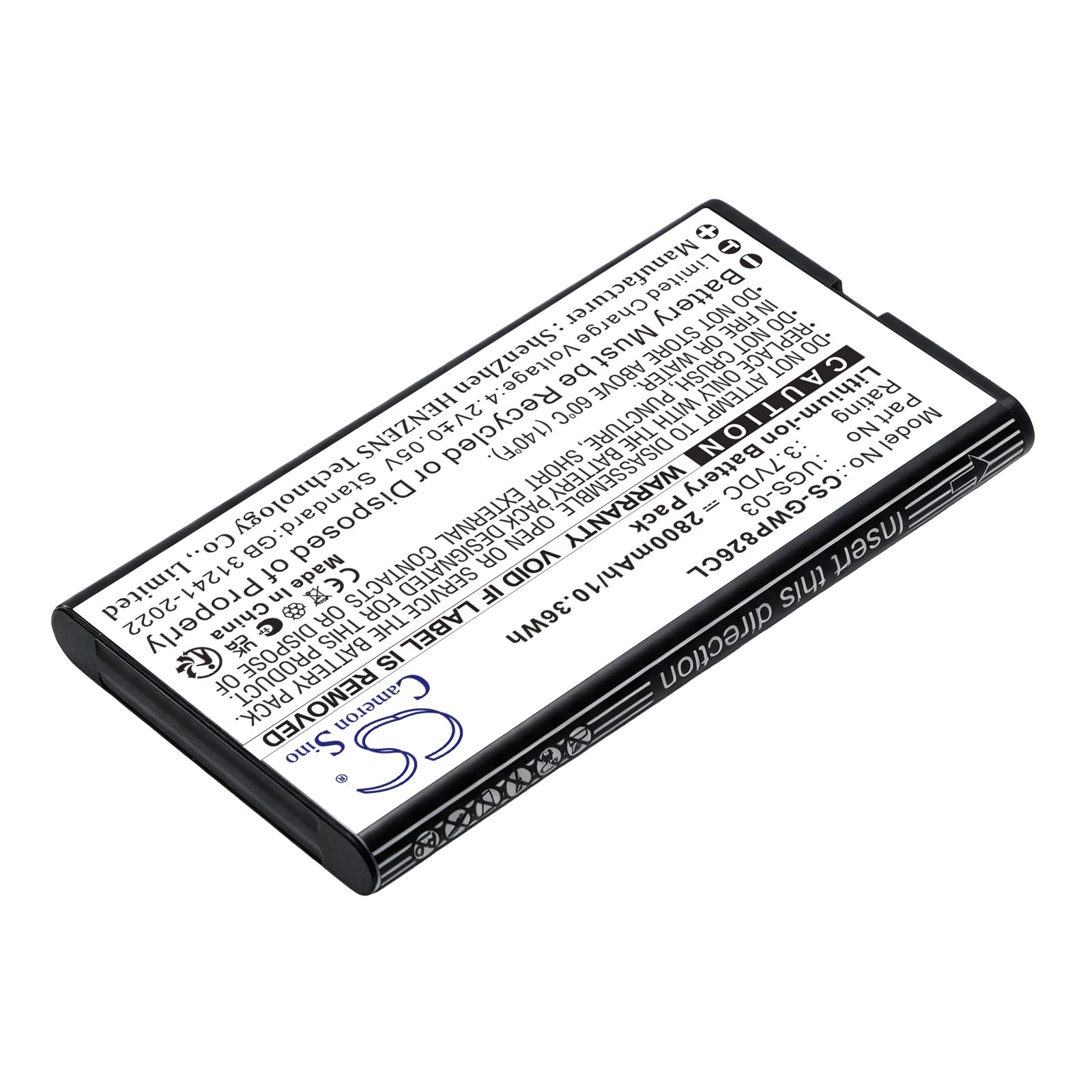 Batteri til trådløs telefon fra Grandstream WP836, WP826