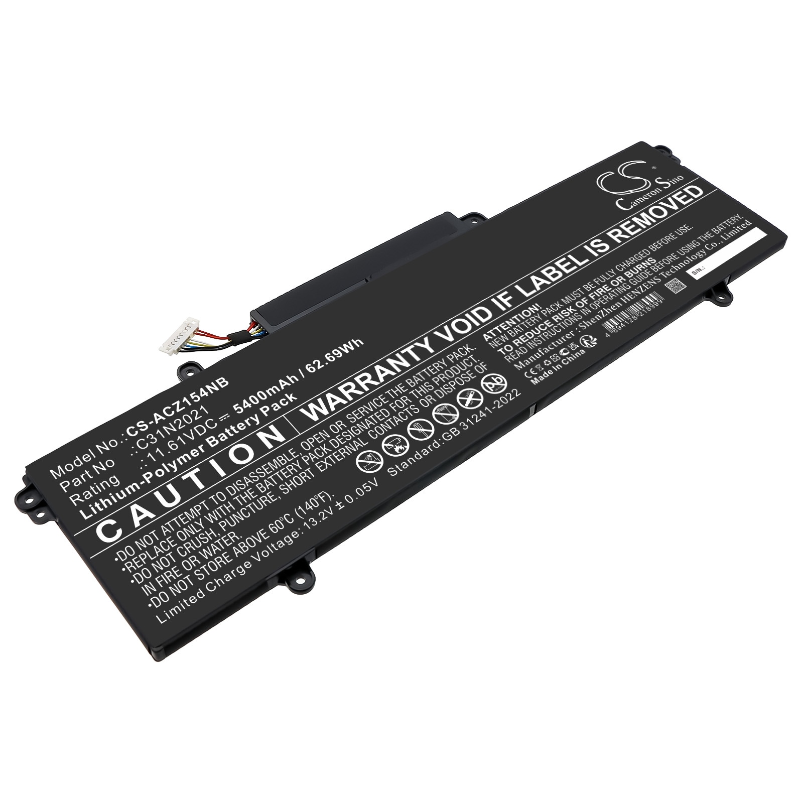 Batteri til bærbar computer, laptop til Asus ZENBOOK 14X OLED UX5401EA-KN511TS m.fl.
