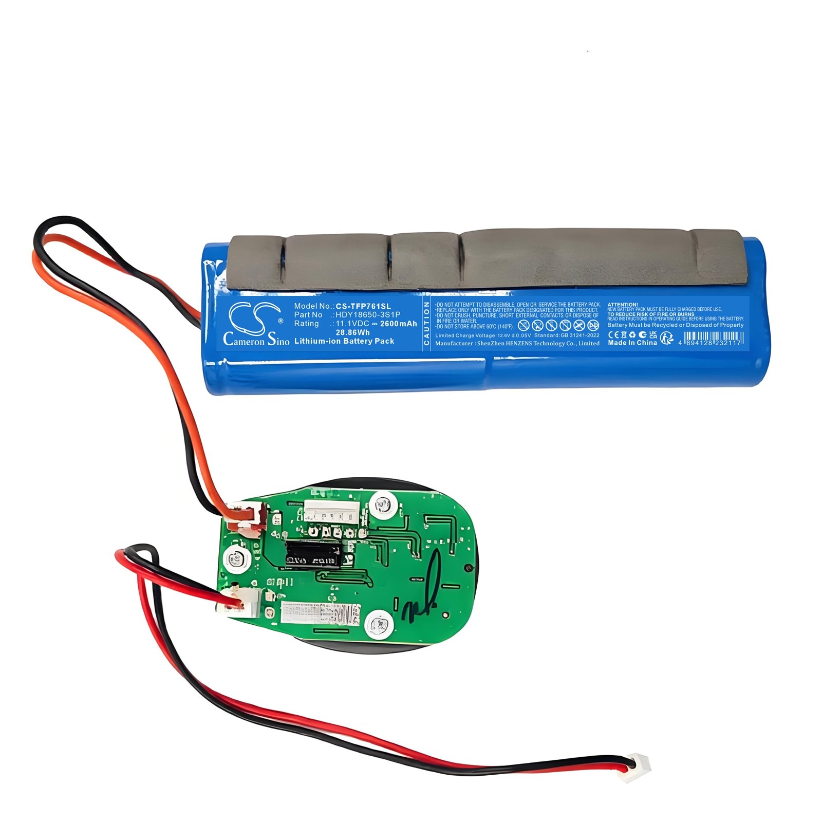 Batteri til personlig pleje til Tzumi Fitrx Pro 7610