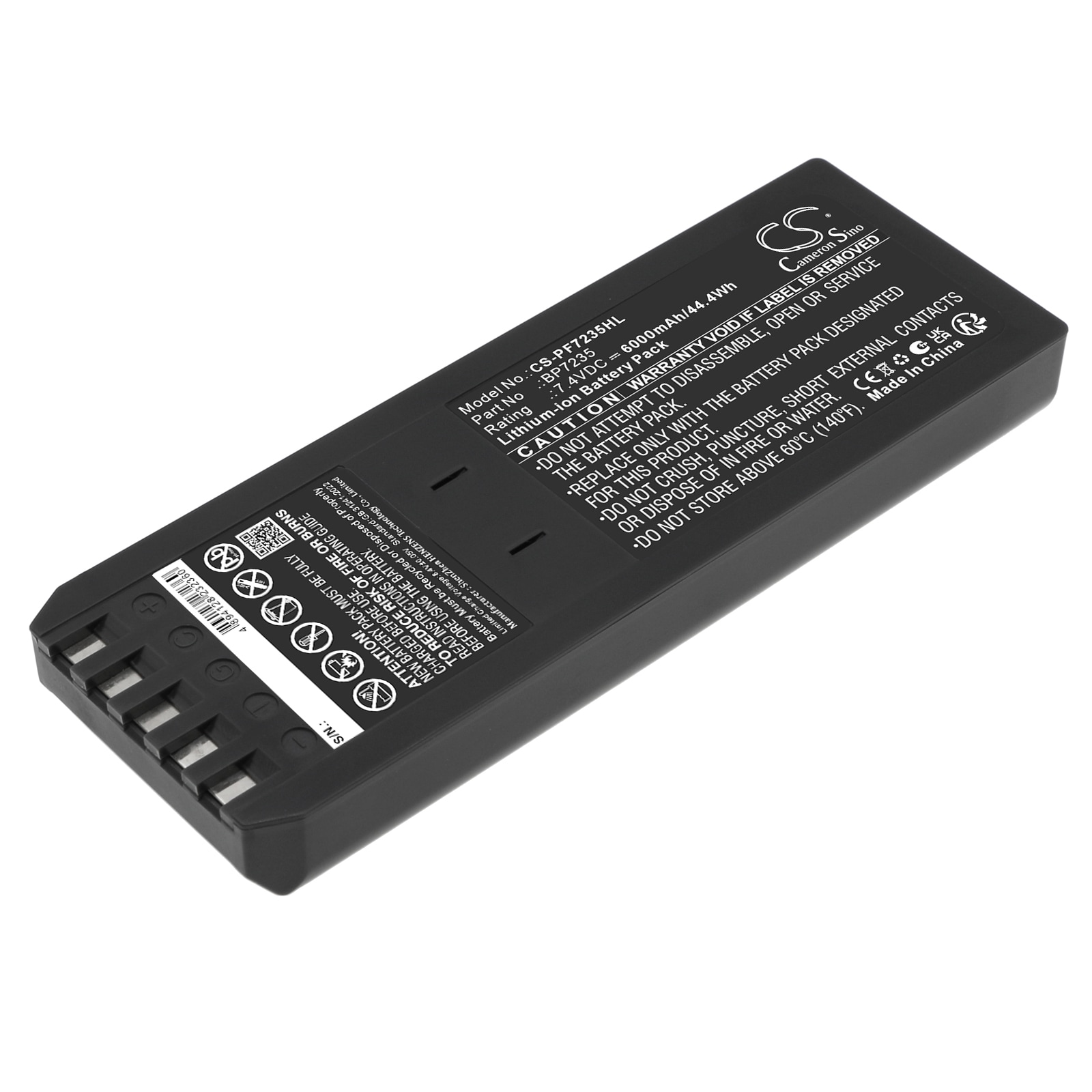 Batteri til test og undersøgelse, udstyr til Fluke DSP-100, DSP4100, DSP-2000 m.fl.