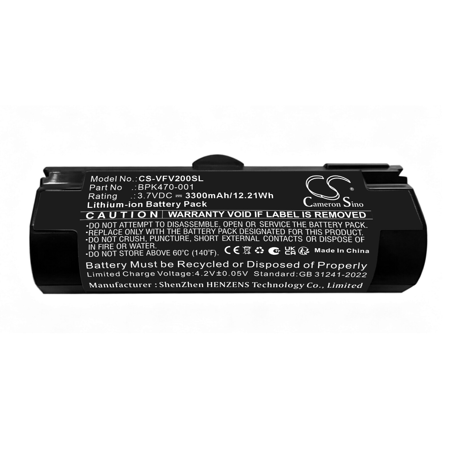 Batteri til Verifone V200T-betalingsterminal