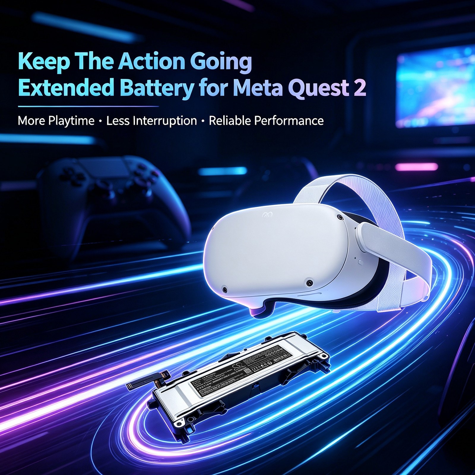 VR-batteri til Meta Quest 2
