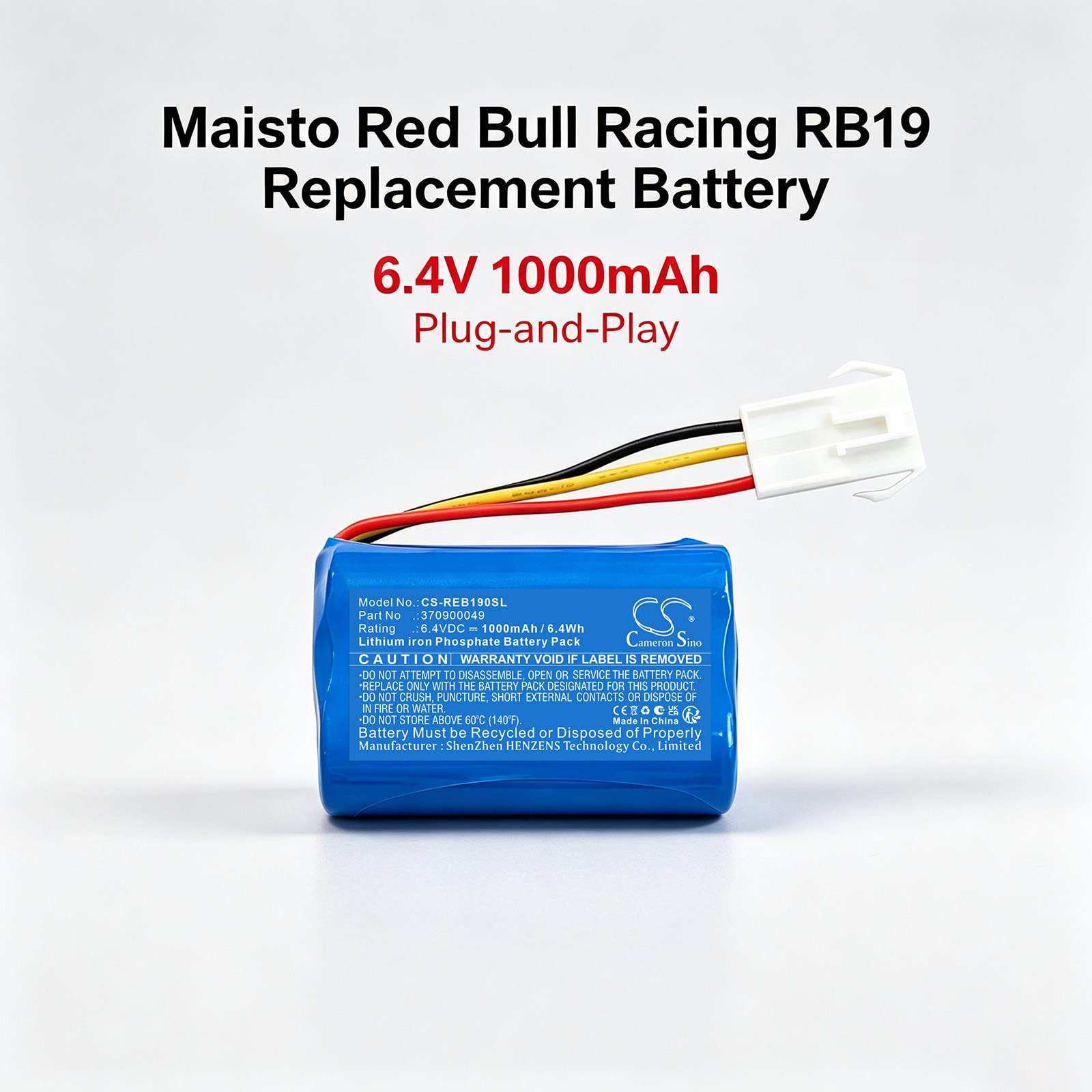 Bilbatteri til Maisto Red Bull Racing RB19