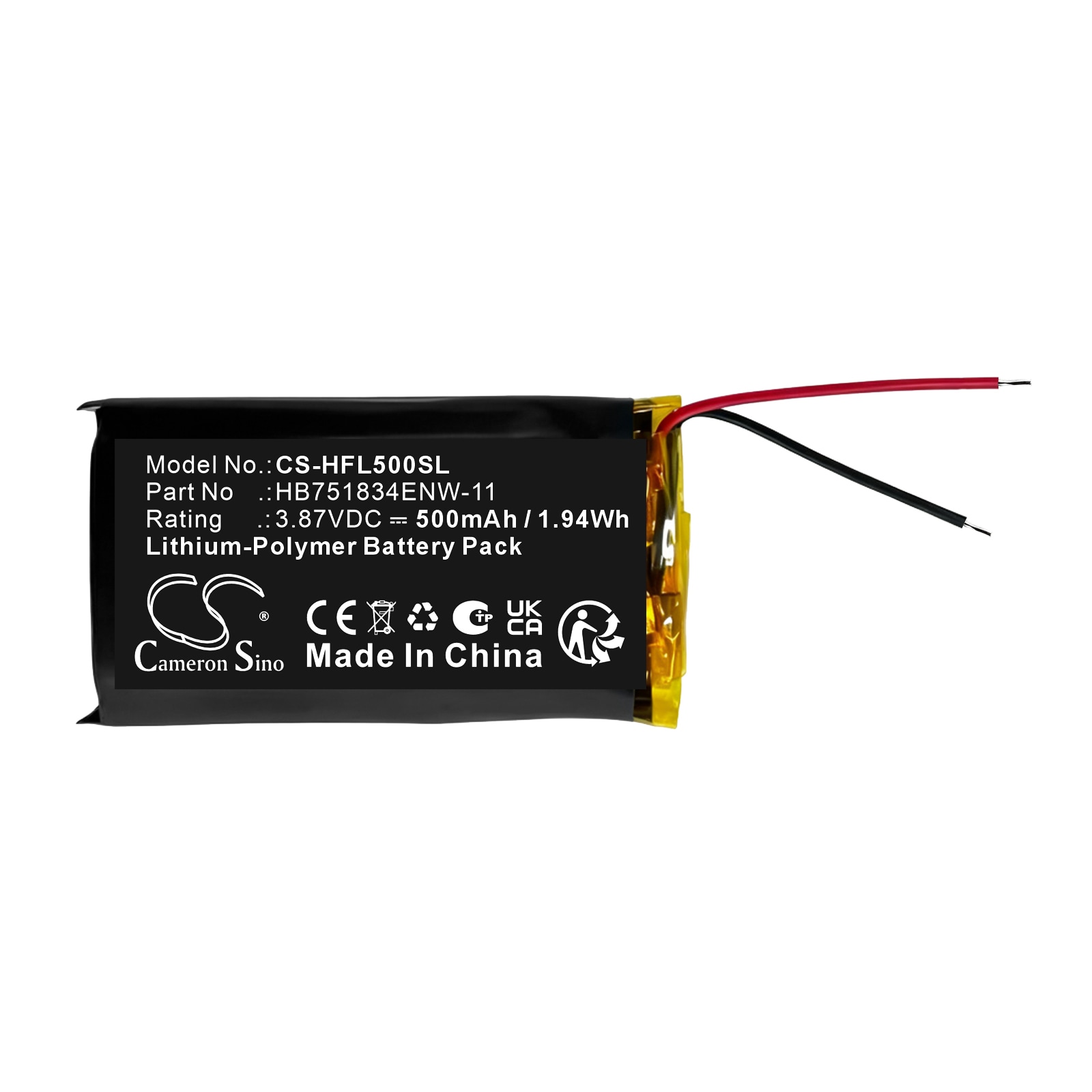 Batteri til trådløst headset til Huawei FreeBuds 5, FreeBuds 6, FreeBuds 6i m.fl.