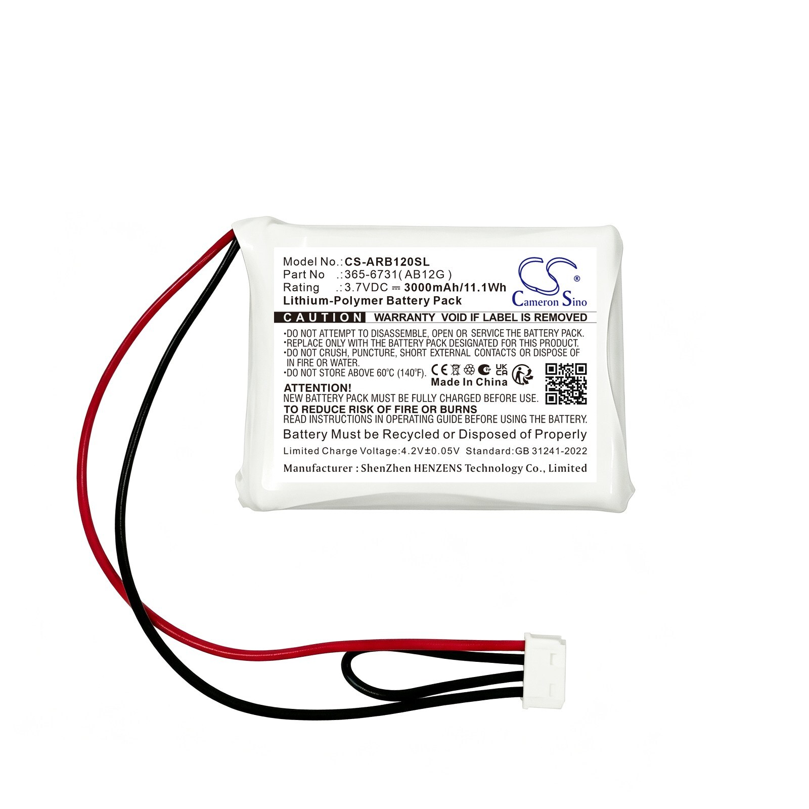 Batteri til PLC til ABB 365-6731 (AB12G)