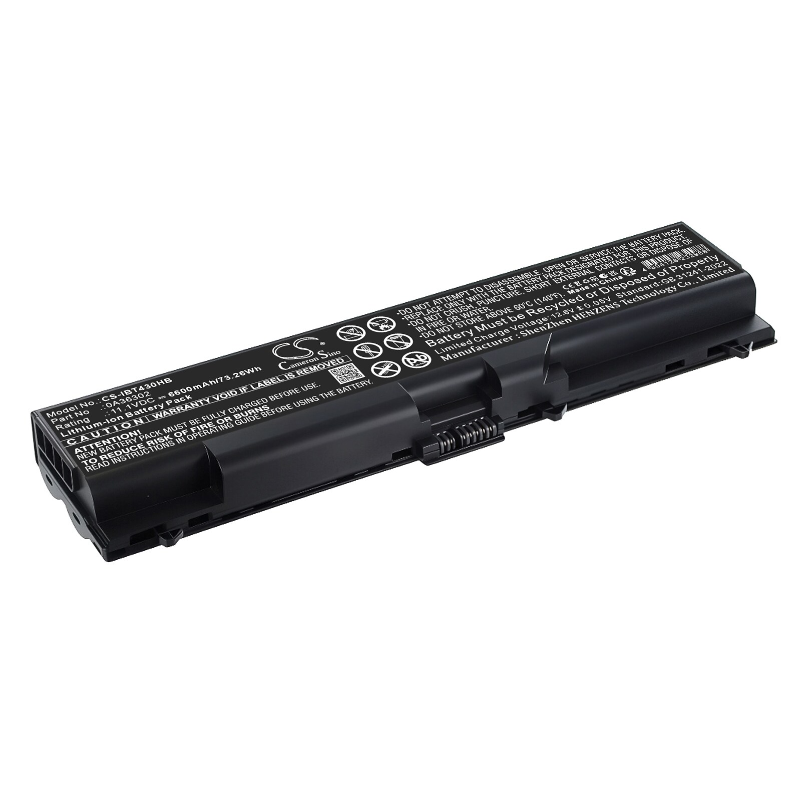 Batteri til bærbar computer, laptop til Lenovo T420, L430, L530 m.fl.