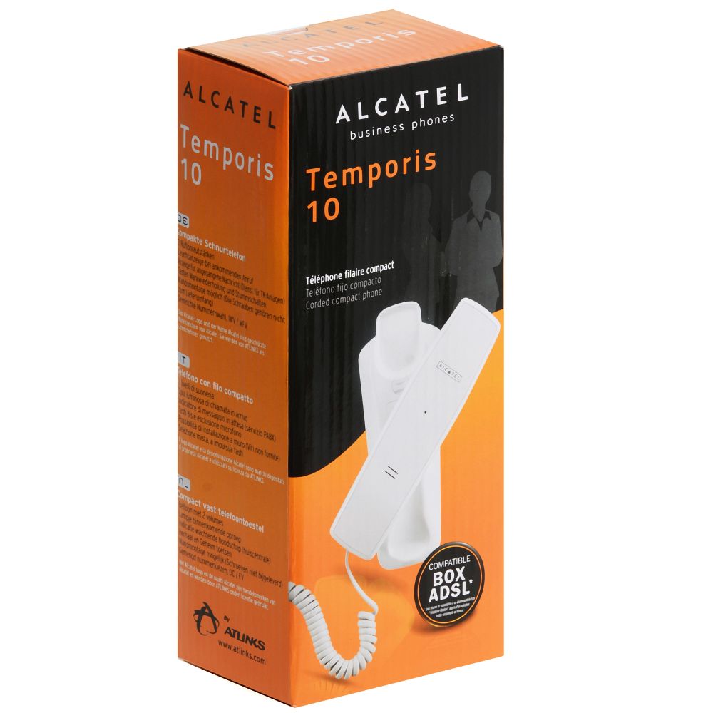 hvid, Alcatel Temporis 10