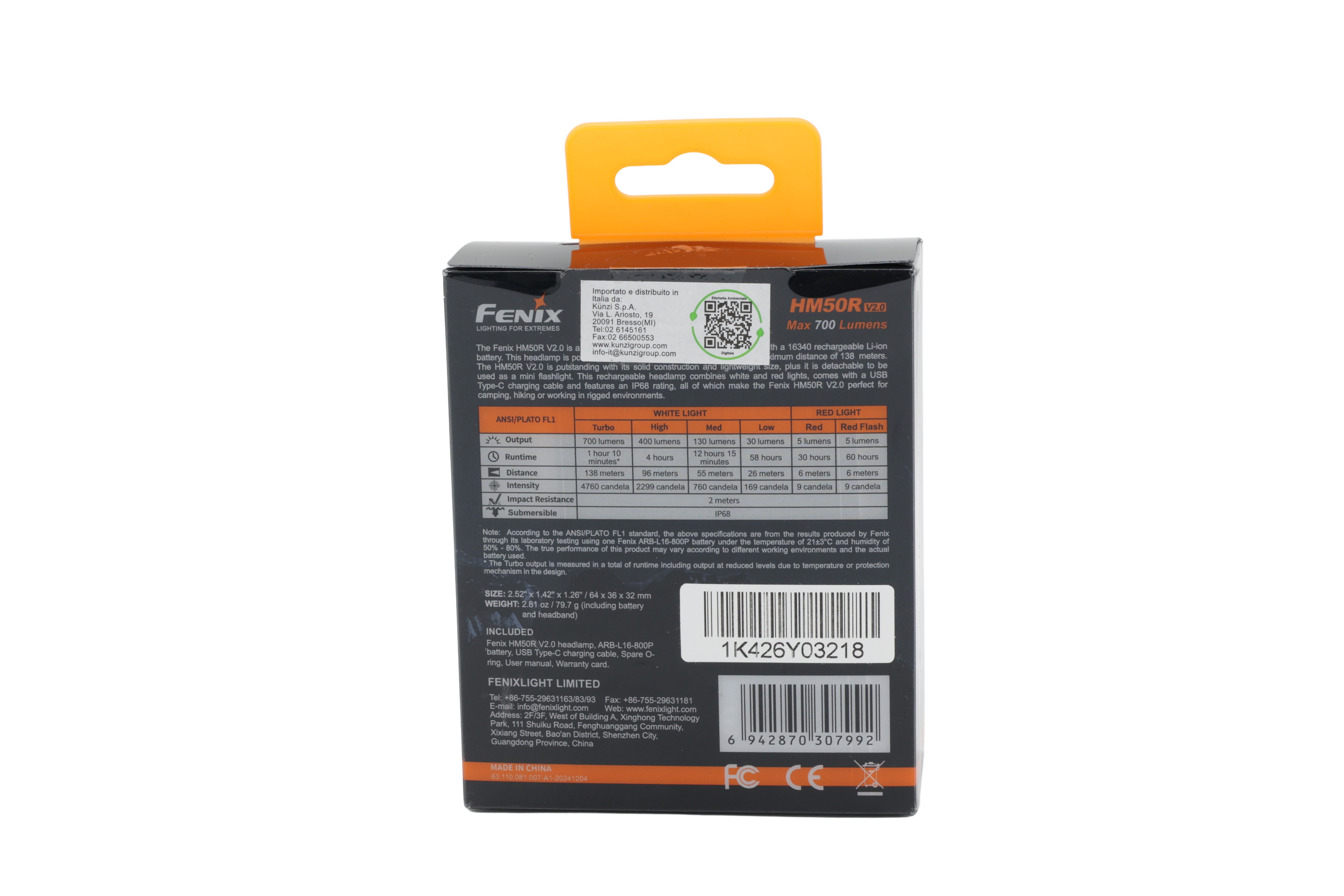 Fenix HM50R V2.0 LED-pandelygte