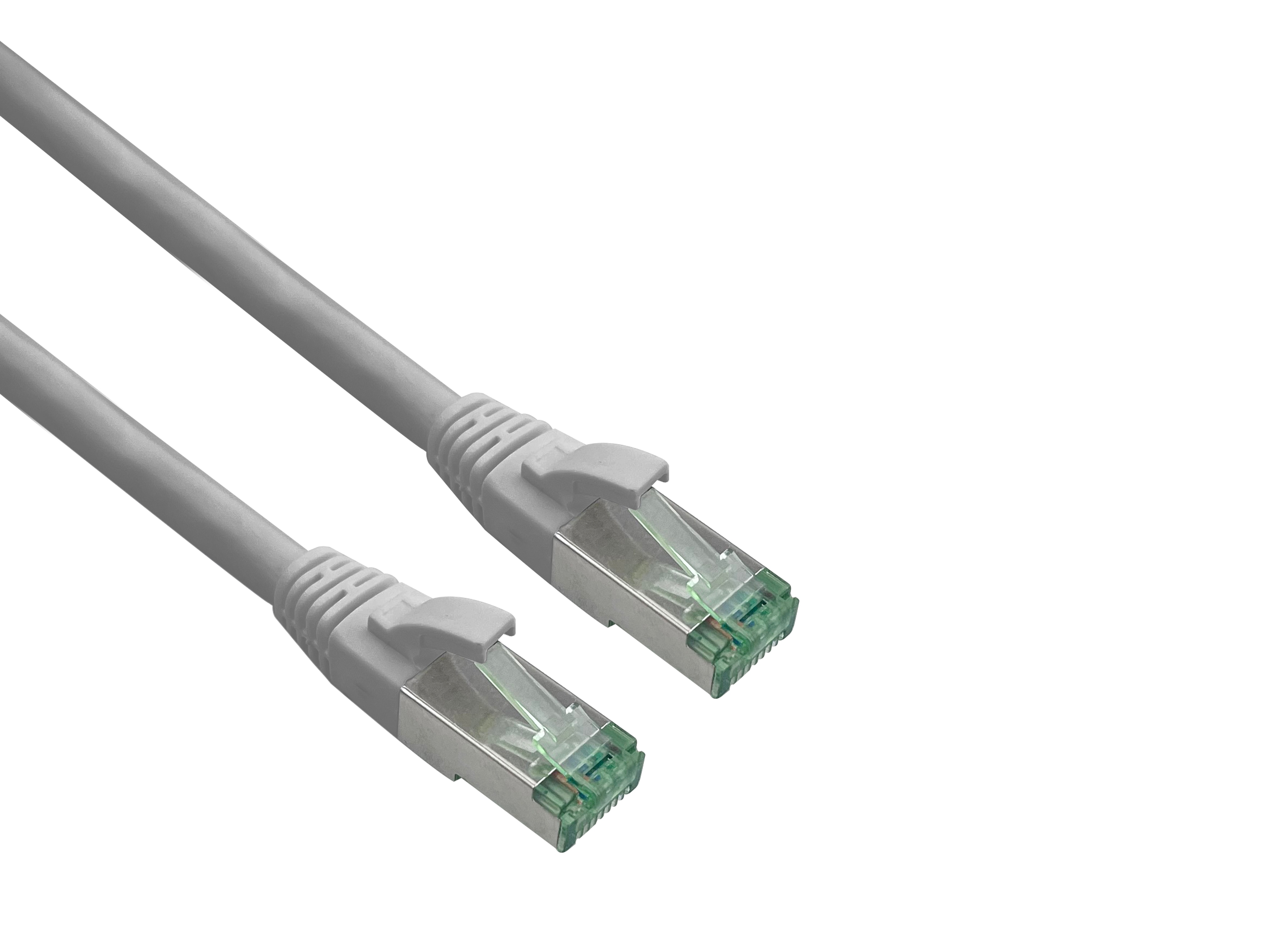 helos patchkabel Cat.6a Superflex Cat.7 råkabel GHMT AWG 26/7 grå 2,0 m