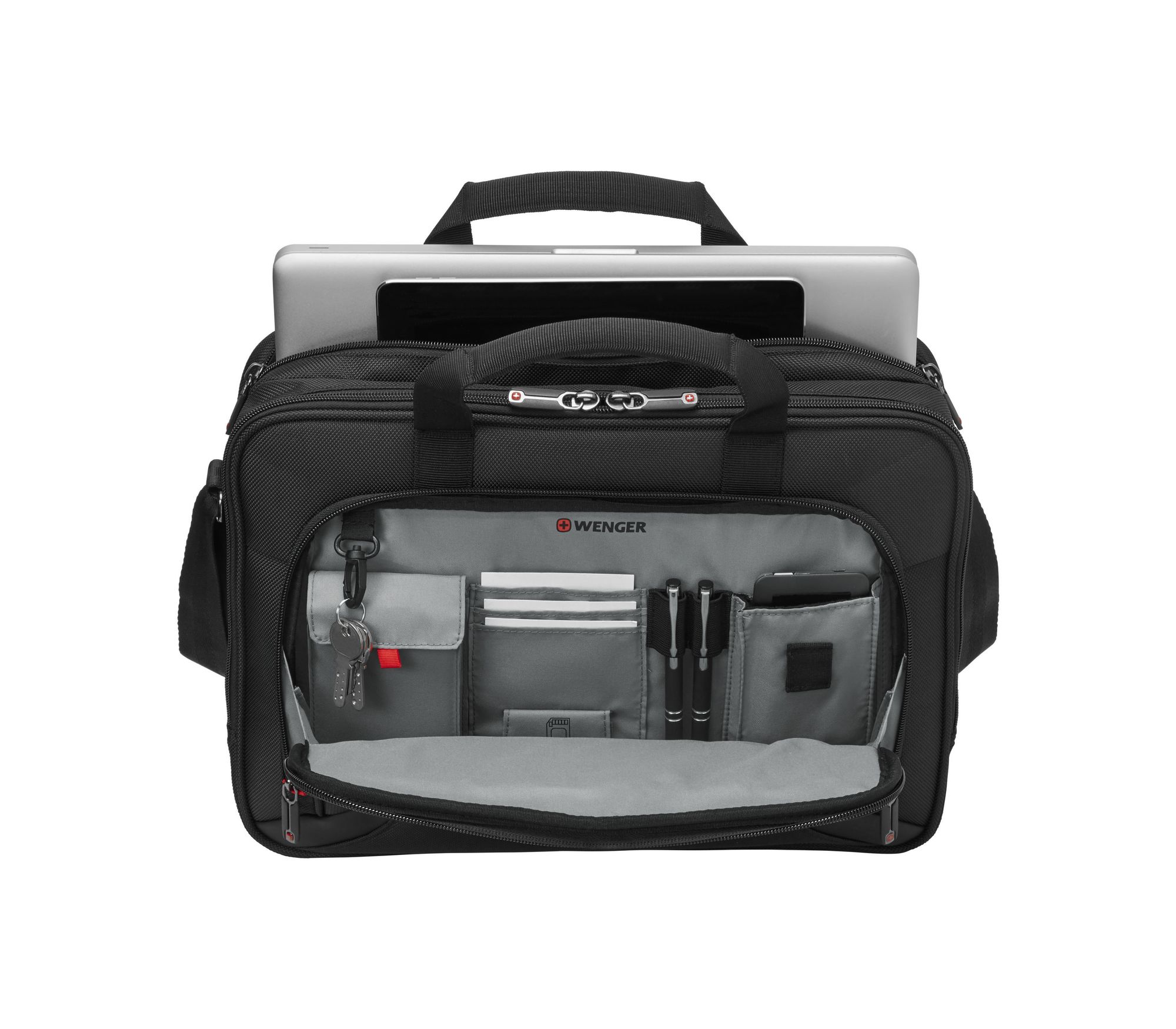 Wenger Prospectus 16-tommer laptop-taske med lomme til tablet – sort