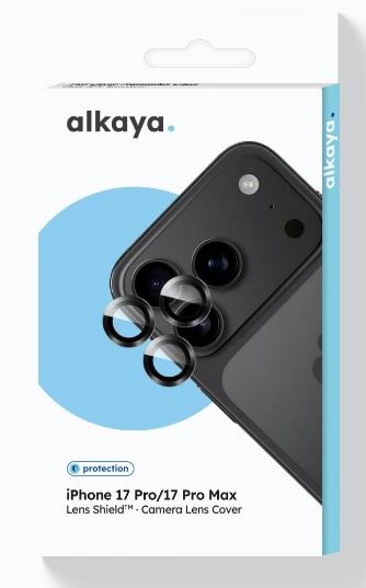 gennemsigtig, alkaya Lens Shield Kamerabeskyttelsesglas, iPhone 17Pro / 17Pro Max