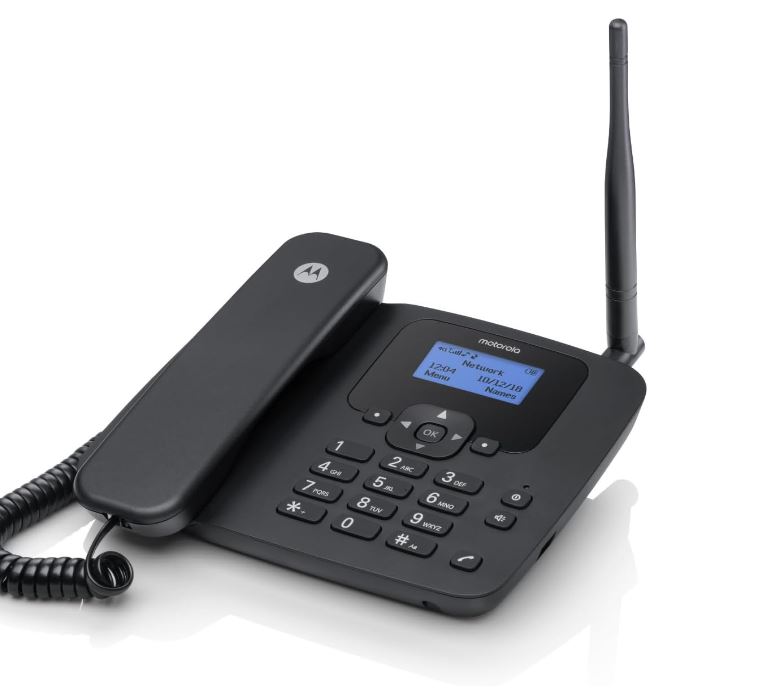 Motorola FW410L LTE/4G, SIM desktop mobiltelefon sort