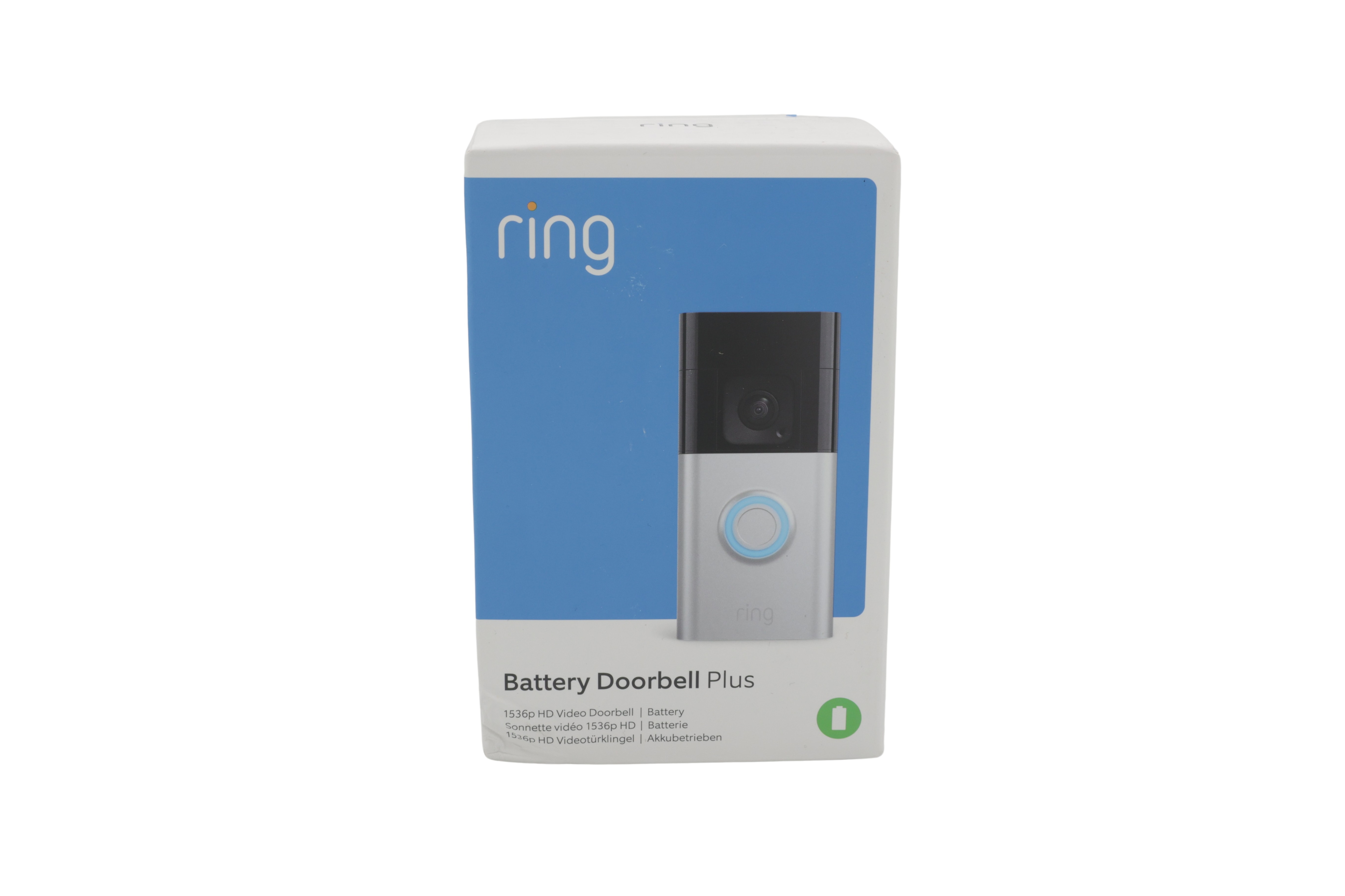 sølv, Ring Battery Video Doorbell Plus
