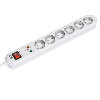 Bachmann SMART 6xCEE7/3 ws 1xSPD 1xswitch power 1, 5m CEE7/7