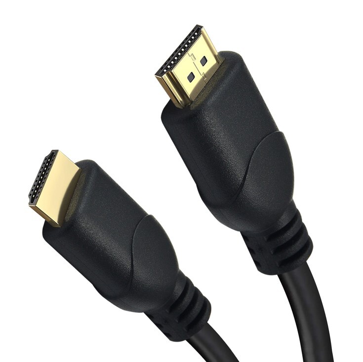 helos tilslutningskabel, HDMI-stik/jack, 4K, 1,0 m, sort