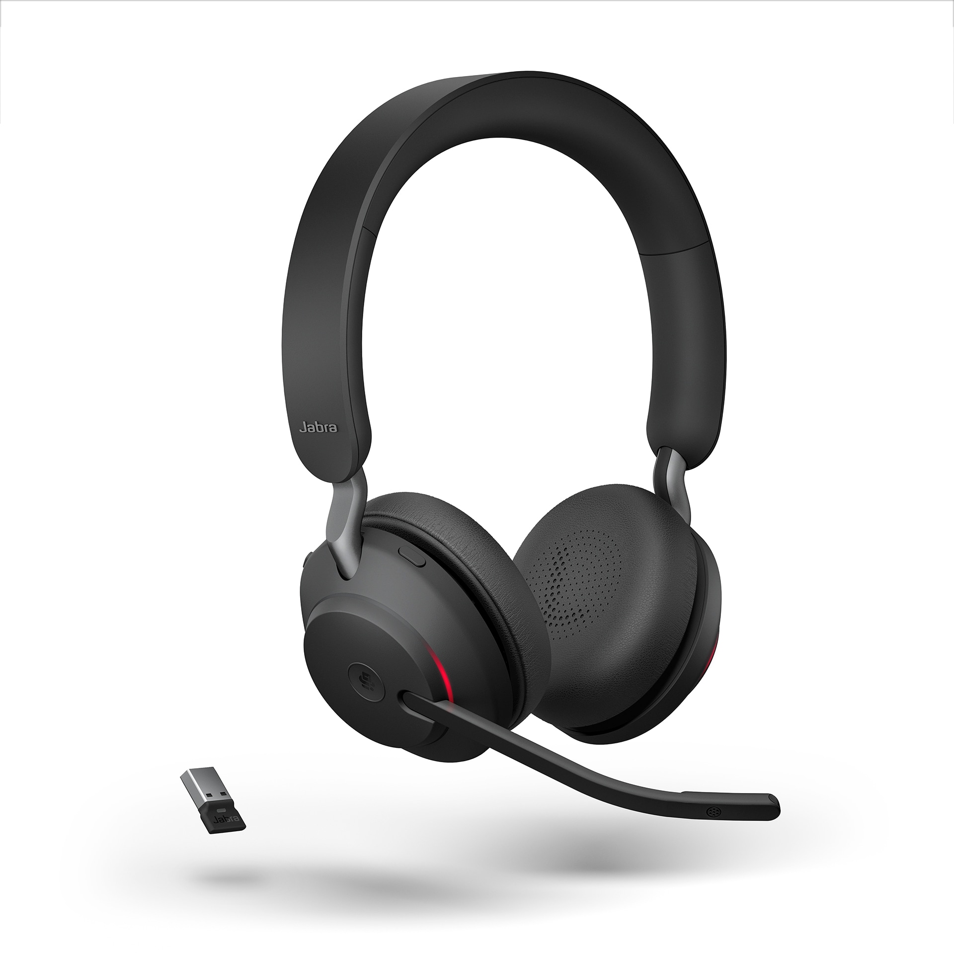 Jabra Evolve2 65 MS Stereo USB-A sort med ladestation