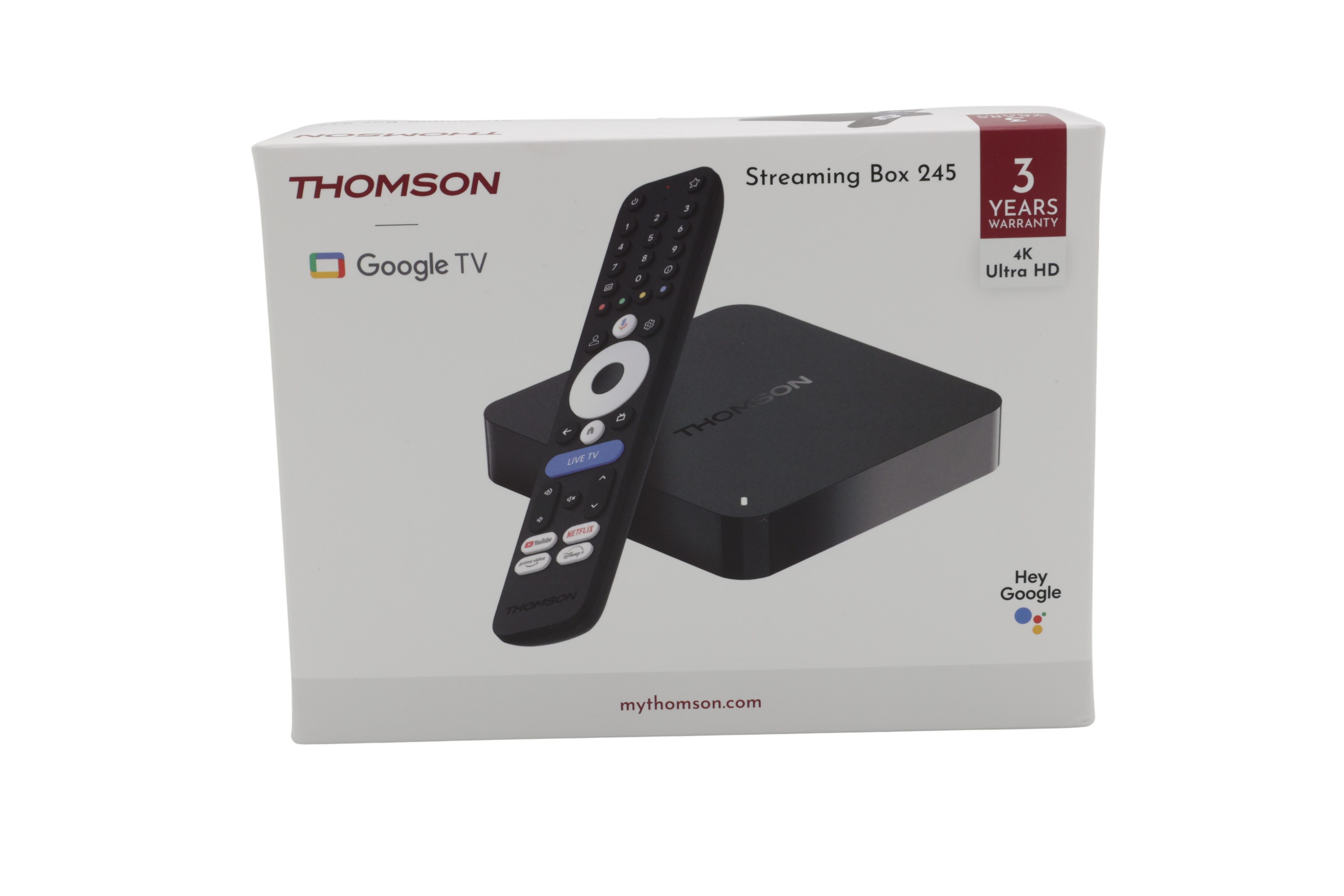 Thomson Streaming BOX: 4K UHD Google TV Model 245
