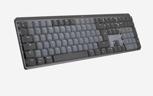 Logitech MX Mechanical – tastatur – trådløst (tysk) – grafit – lydløst og med taktil feedback