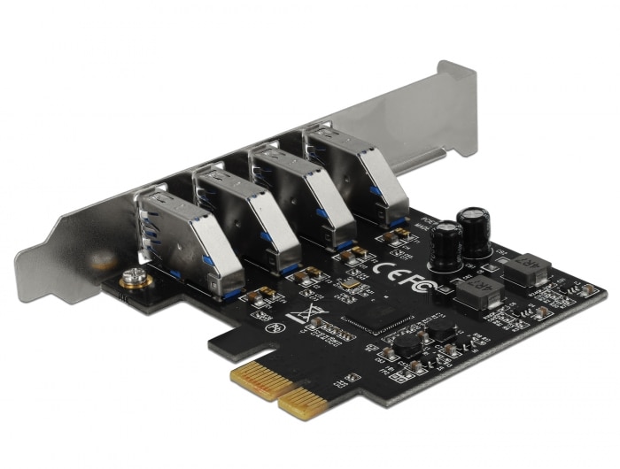 Delock USB 3.0 PCI Express-kort med 4 x eksterne Type-A-stik